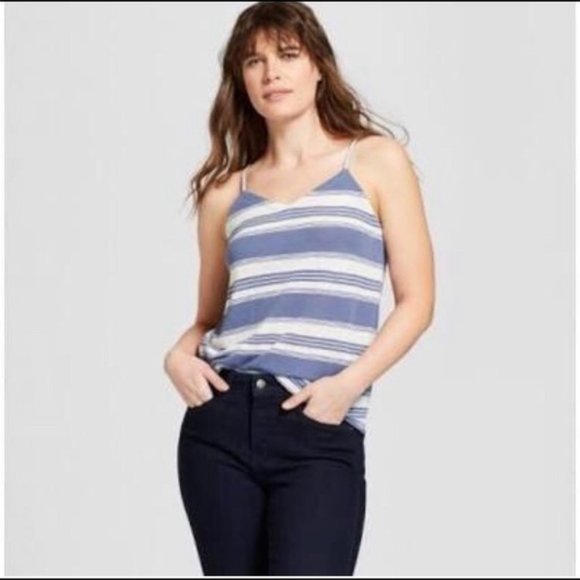 Universal Thread | Boho Striped Linen Tank Top - Picture 1 of 6